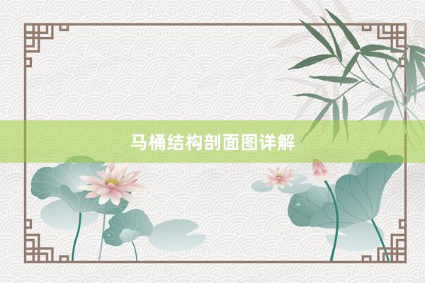 马桶结构剖面图详解